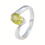 Lemon Quartz Solitaire Moroccan 92.5 Silver Yellow Gemstone Featherlight Ethnic Ring Jewelry