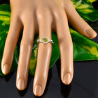 Lemon Quartz Solitaire Turkish 925 Sterling Silver Yellow Gemstones Dainty Abstract Ring Jewellery