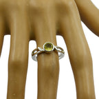 Lemon Quartz Solitaire Japanese Sterling Silver Yellow Gems Whisper thin Feminine Ring Jewellery