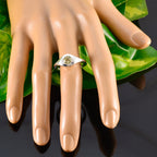 Lemon Quartz Solitaire German 925 Silver Yellow Gemstone Featherlight Contemporary Ring Jewellery