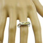 Lemon Quartz Trilogy Indian 92.5 Silver Yellow Gemstones Tiny Glamorous Ring Jewellery