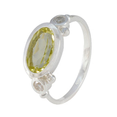 Lemon Quartz Trilogy Japanese 92.5 Silver Yellow Gemstone Whisper thin Boho Ring Jewelry