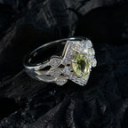 Lemon Quartz Halo Russian Sterling Silver Yellow Gemstones Tiny Love Ring Jewellery
