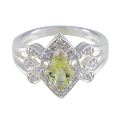 Lemon Quartz Halo Russian Sterling Silver Yellow Gemstones Tiny Love Ring Jewellery
