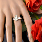 Lemon Quartz quarter Turkish 925 Sterling Silver Yellow Gemstones Whisper thin Abstract Ring Jewelry