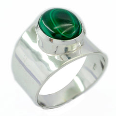 Malachite Solitaire Egyptian 92.5 Silver Green Gemstones Eye catching Armor Ring Jewellery