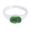 Malachite Solitaire American 92.5 Silver Green Gemstones Dainty Trendy Ring Jewellery