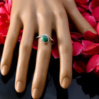 Malachite Solitaire Turkish 92.5 Silver Green Gems Whisper thin Abstract Ring Jewelry