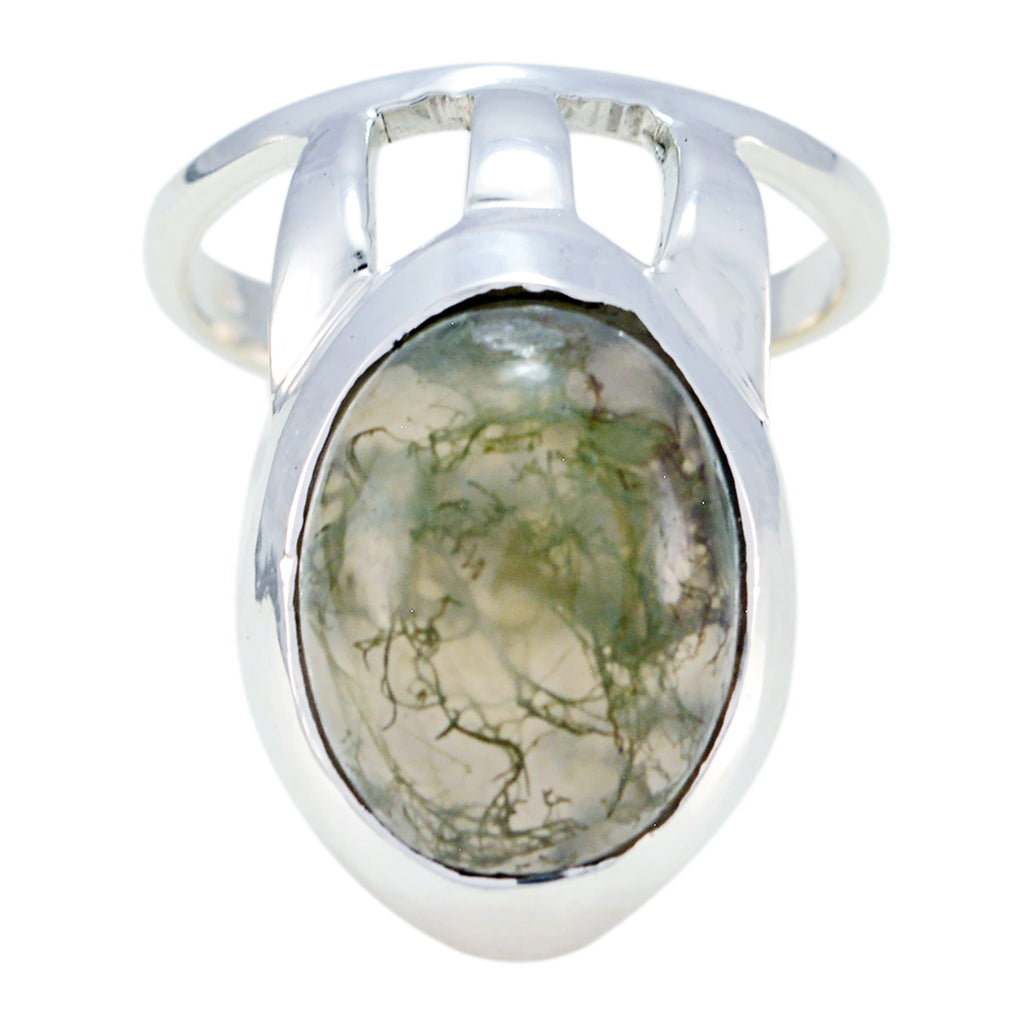 Rainbow Moonstone Solitaire Egyptian Sterling Silver White Gemstone Essential  Signet Ring Jewelry