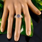 Mystic Quartz Solitaire Turkish 92.5 Silver multicolor Gemstone Dainty Fairytale Ring Jewellery