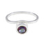 Mystic Quartz Solitaire Korean 92.5 Silver multicolor Gems Delicate Modern Ring Jewellery