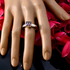 Mystic Quartz Solitaire Moroccan 925 Sterling Silver multicolor Gemstone Classic Sophisticated Ring Jewellery