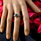 Mystic Quartz Solitaire French Silver multicolor Gemstones Featherlight Graceful Ring Jewelry