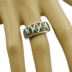 Mystic Quartz Penta African 92.5 Silver multicolor Gemstone Slim Sophisticated Ring Jewelry