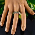 Mystic Quartz Penta Egyptian Sterling Silver multicolor Gemstone Classic Fairytale Band Jewellery