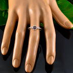 Mystic Quartz Trilogy Japanese 925 Silver multicolor Gemstones Elegant  Graceful Ring Jewellery