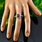Mystic Quartz Halo Moroccan 925 Silver multicolor Gemstone Slim Graceful Ring Jewellery