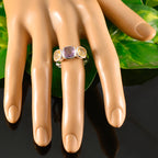 Multi Stone Trilogy Moroccan Sterling Silver multicolor Gems Slim Luxurious Ring Jewelry