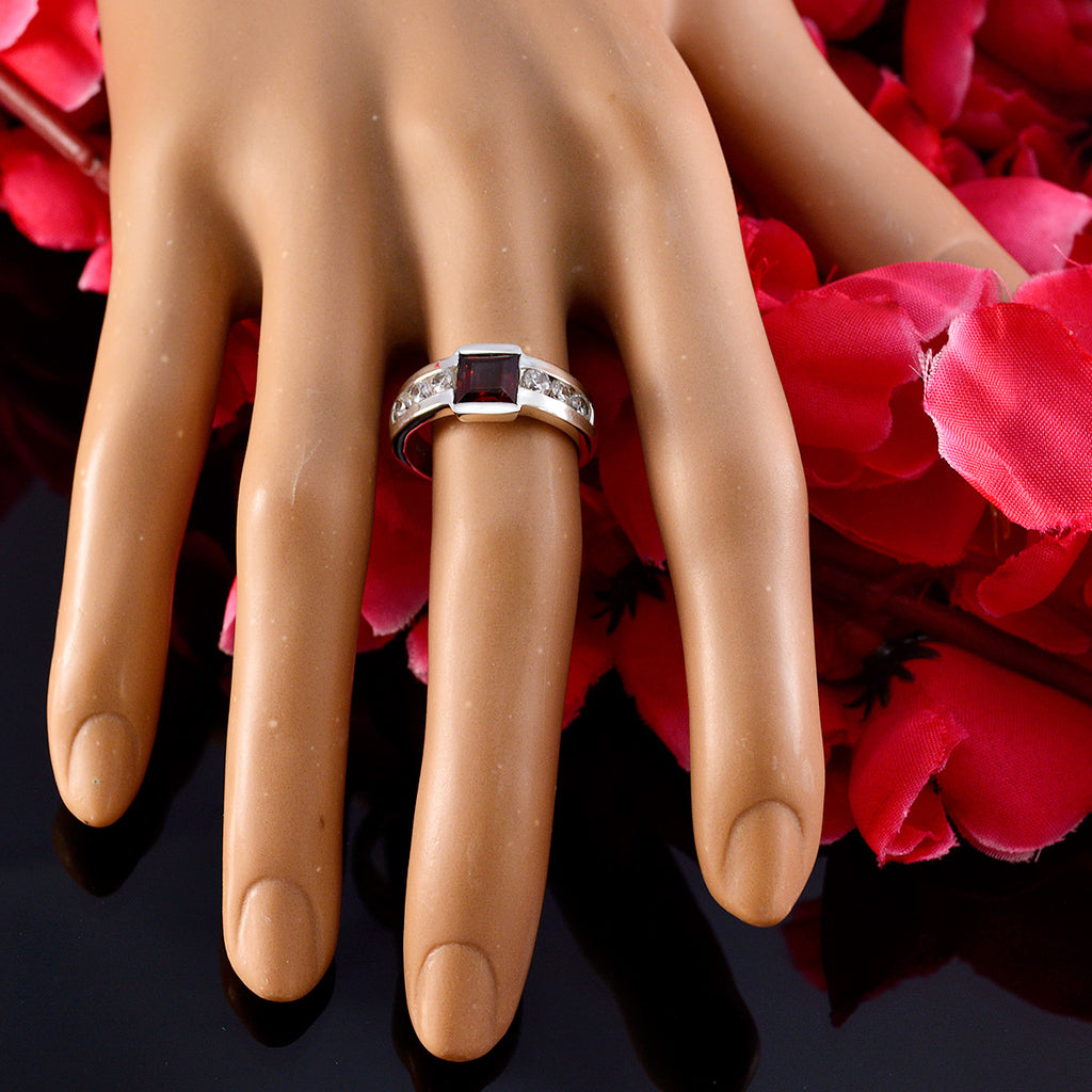 Multi Stone Halo Russisches Sterling Silber mehrfarbiger Edelstein Auffälliger trendiger Ring Schmuck