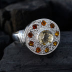 Multi Stone multiple Moroccan 925 Silver multicolor Gemstone Essential  Cocktail Ring Jewelry