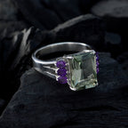 Multi Stone multiple French Sterling Silver multicolor Gems Essential  Cocktail Ring Jewelry