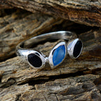 Multi Stone Trilogy Egyptian 925 Silver multicolor Gems Minimal Romantic Ring Jewelry