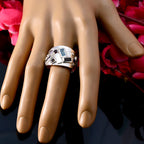 Multi Stone multiple German Silver multicolor Gemstones Eye catching Trendy Ring Jewelry