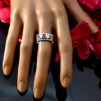 Multi Stone Trilogy African 925 Sterling Silver multicolor Gemstones Eye catching Boho Band Jewellery