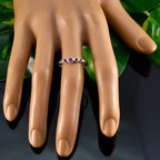 Multi Stone Penta American 925 Sterling Silver multicolor Gemstone Elegant  Feminine Ring Jewelry