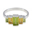 Multi Stone Penta Japanese Silver multicolor Gemstone Whisper thin Sophisticated Ring Jewellery