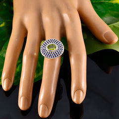 Multi Stone Halo Indian Silver multicolor Gems Eye catching Cocktail Ring Jewellery