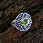 Multi Stone Halo Indian Silver multicolor Gems Eye catching Cocktail Ring Jewellery