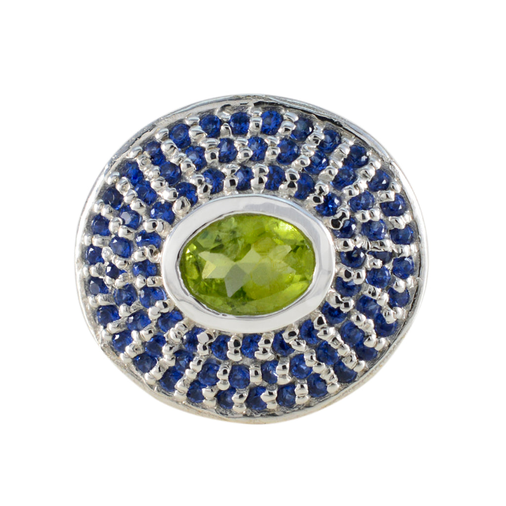 Multi Stone Halo Indian Silver multicolor Gems Eye catching Cocktail Ring Jewellery