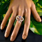 Multi Stone multiple German Silver multicolor Gemstone Tiny Romantic Ring Jewelry