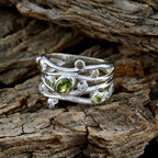 Multi Stone multiple African 925 Silver multicolor Gems Mid weight Feminine Ring Jewelry