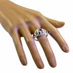 Multi Stone multiple Egyptian Silver multicolor Gems Minimal Trendy Ring Jewellery