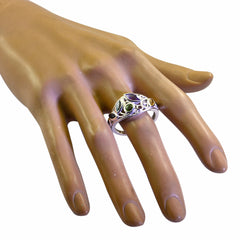 Multi Stone multiple Egyptian Silver multicolor Gems Minimal Trendy Ring Jewellery