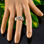 Multi Stone Penta African 925 Silver multicolor Gems Tiny Sophisticated Ring Jewellery