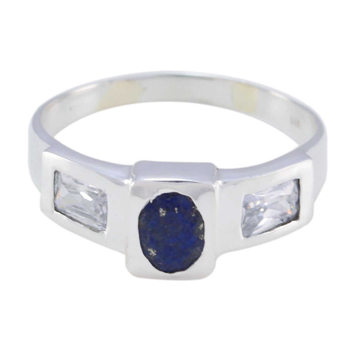 Multi Stone Trilogy African 92.5 Silver multicolor Gemstones Tiny Fairytale Ring Jewelry Imagen principal del producto