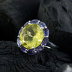 Multi Stone multiple Russian 92.5 Silver multicolor Gemstone Eye catching Cocktail Ring Jewellery