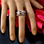 Multi Stone Penta African 925 Silver multicolor Gems Minimal Boho Ring Jewelry