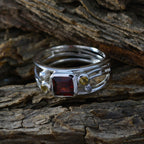 Multi Stone Penta African 925 Silver multicolor Gems Minimal Boho Ring Jewelry