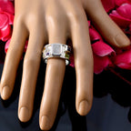 Multi Stone Hexa Moroccan 92.5 Silver multicolor Gemstones Essential  Abstract Band Jewellery