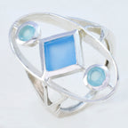 Multi Stone Trilogy Russian Sterling Silver multicolor Gemstones Slim Glamorous Ring Jewelry