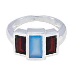 Multi Stone Trilogy Egyptian 92.5 Silver multicolor Gemstone Minimal Glamorous Ring Jewellery