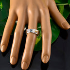 Multi Stone Trilogy Russian 92.5 Silver multicolor Gemstones Tiny Abstract Band Jewelry