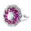 Multi Stone multiple Indian 925 Silver multicolor Gemstones Tiny Contemporary Ring Jewelry