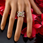 Amethyst multiple Indian Sterling Silver Purple Gemstones Mid weight Romantic Ring Jewellery