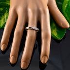 Multi Stone quarter Turkish Sterling Silver multicolor Gemstone Dainty Trendy Band Jewellery