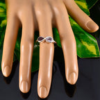 Multi Stone Toi et Moi Japanese Sterling Silver multicolor Gemstone Dainty Graceful Ring Jewelry